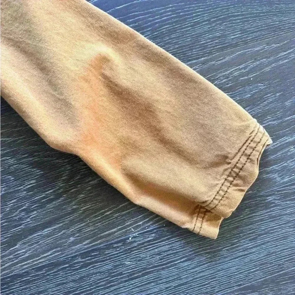 Madewell Southlake Military Jacket Lightweight Drapey Mustard Yellow Sz Small - Picture 3 of 6